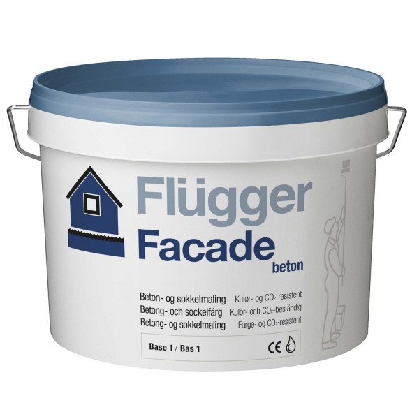 Flügger Fassadenfarbe Beton